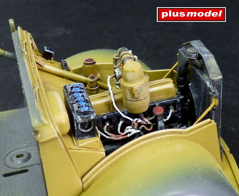Detailní set motorového prostoru Opel Blitz - Tamiya