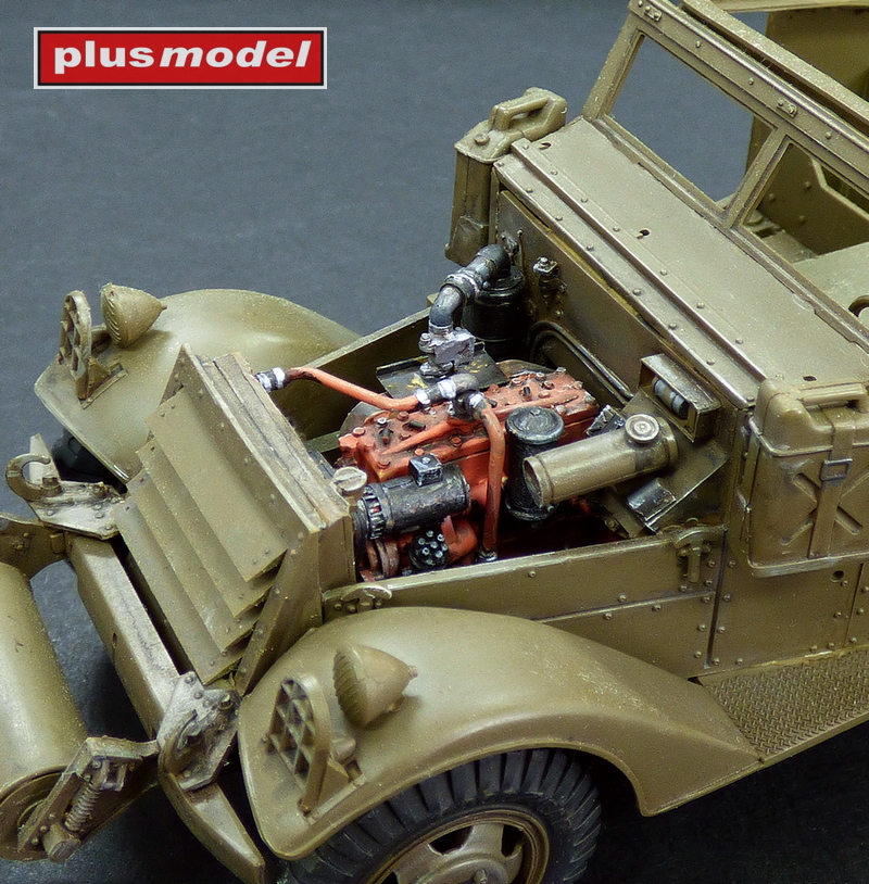 M3 Scout Car - motorový set-1